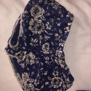Forever 21 Navy Floral Shorts